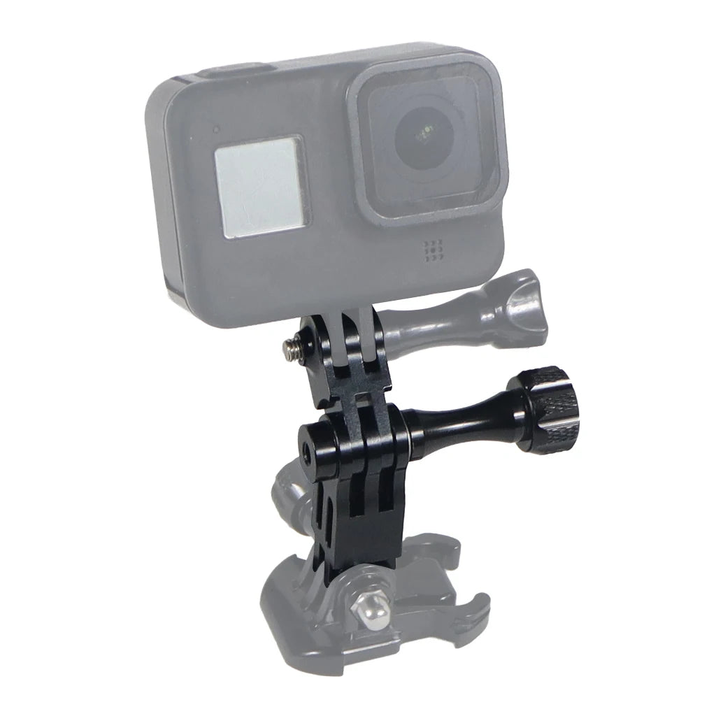 CNC Aluminum Three-Way Pivot Arm Mount Adapter for GOPRO Hero 13 12 11 10 Session Yi SJcam EKEN Sony DJI Action Camera Tripod