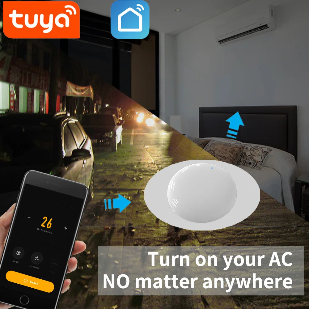 Tuya WiFi IR Remote For Smart Home Automation SmartLife APP Remote Control Universal infraredWork with Alexa SmartThings