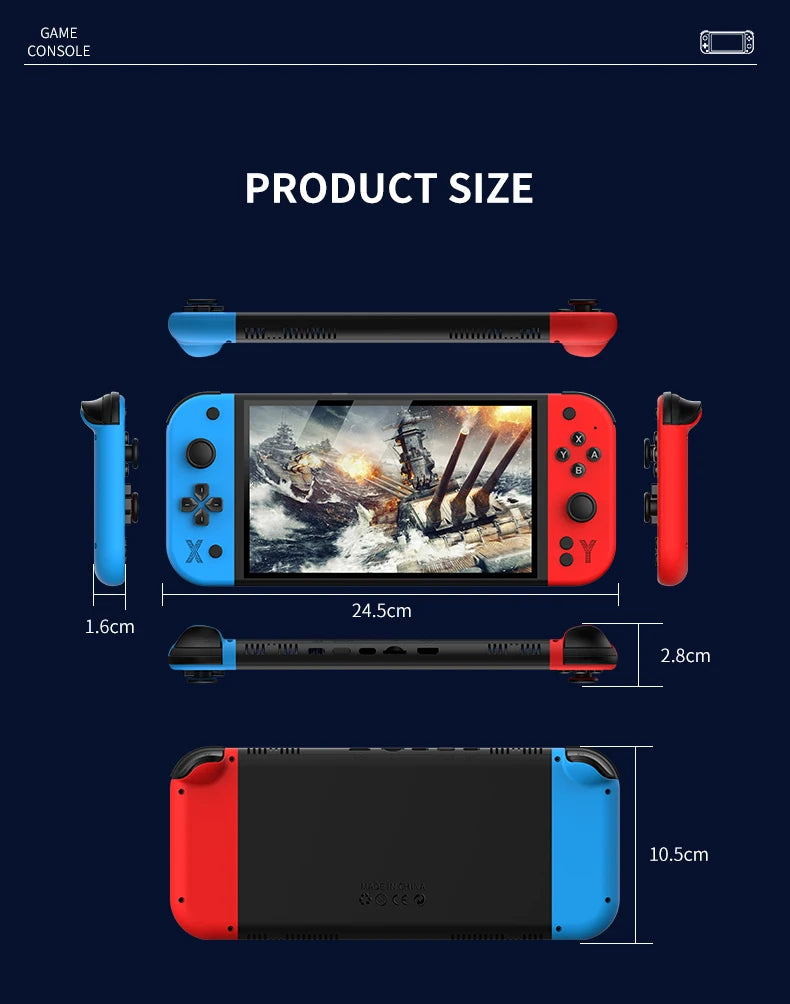 G90 Retro Handheld Game Console Built-in Mass Classic Arcade Games HD Large Screen Support Connect TV Portable Gaming Console Gi