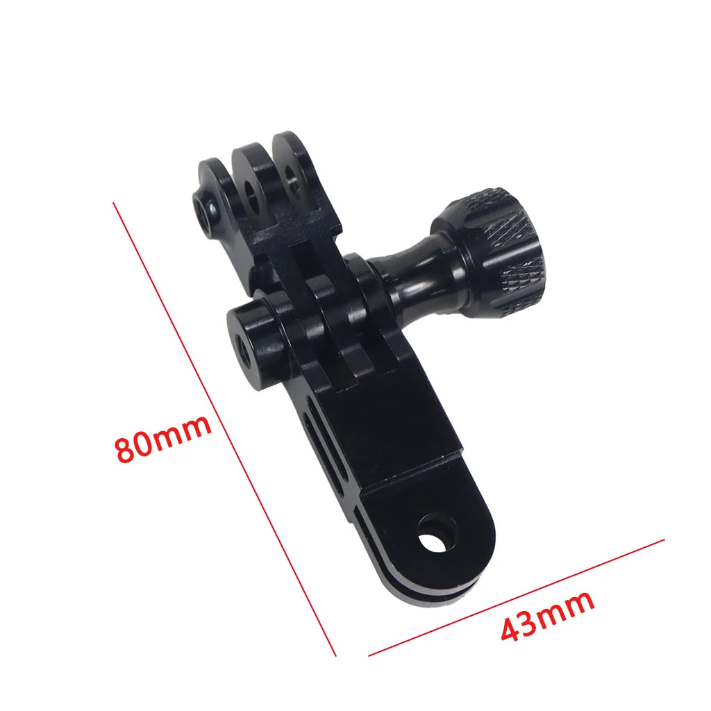CNC Aluminum Three-Way Pivot Arm Mount Adapter for GOPRO Hero 13 12 11 10 Session Yi SJcam EKEN Sony DJI Action Camera Tripod