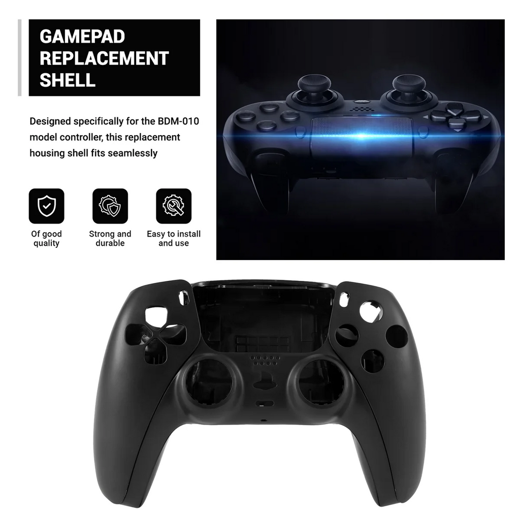 Quality Repair Part for PS5 BDM-010 Controller Housing Shell Game Controller Shell Cover with Buttons Black