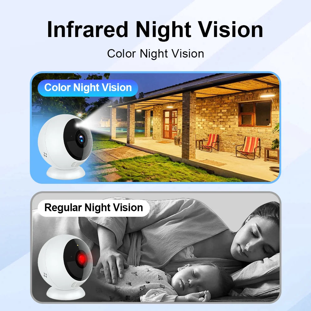 ANSVICAM 2K WiFi IP Camera Outdoor Magnetic Battery Security Camera Indoor Color Night Vision Waterproof Wireless Surveillance