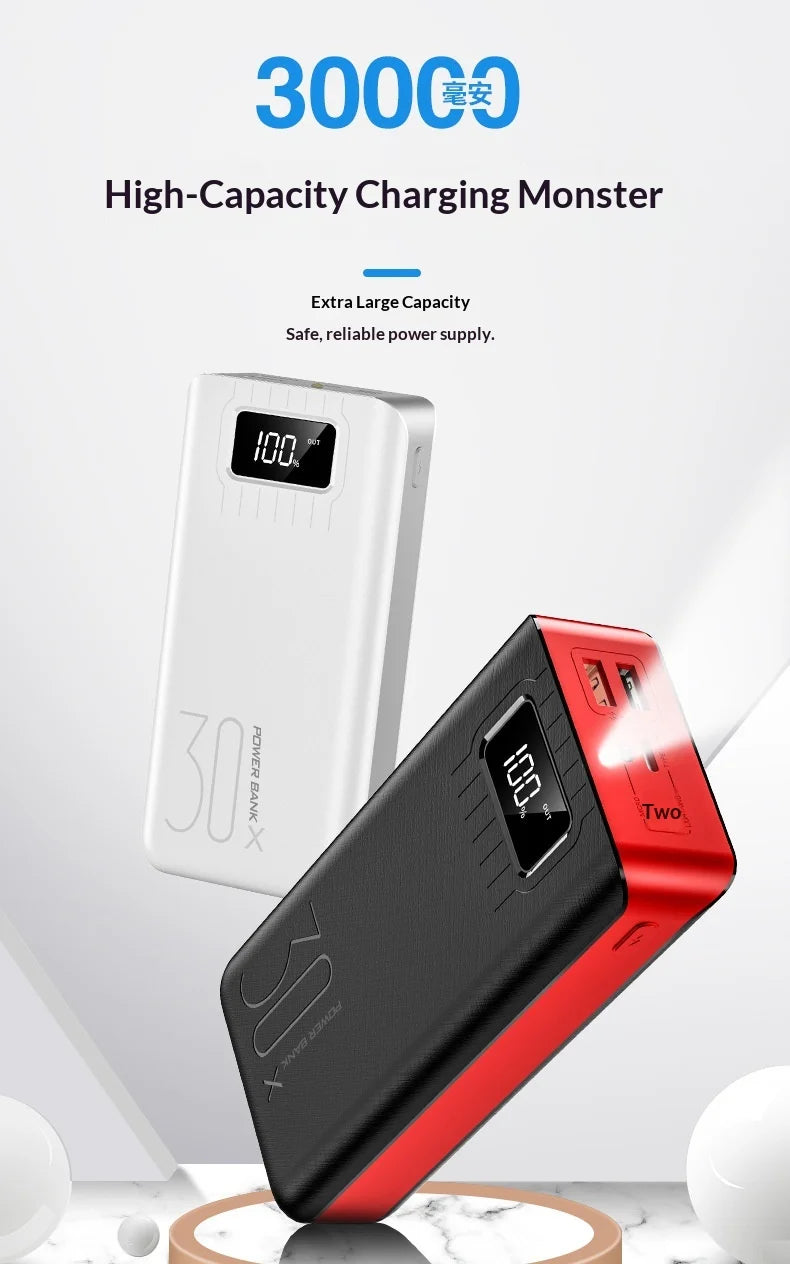 30,000mAh Fast Charging Power Bank