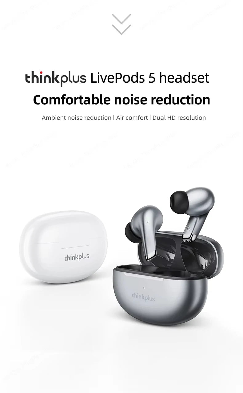 Lenovo LP5 Wireless Bluetooth Earbuds | HiFi Sound, Waterproof, Sports